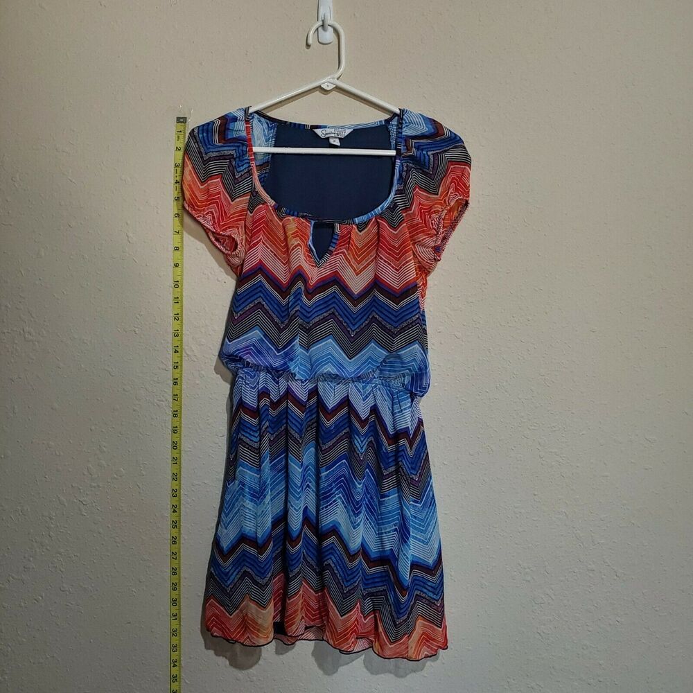 Speechless Chevron Stripe Dress Size S • Casual Summer / Soft Girl Style